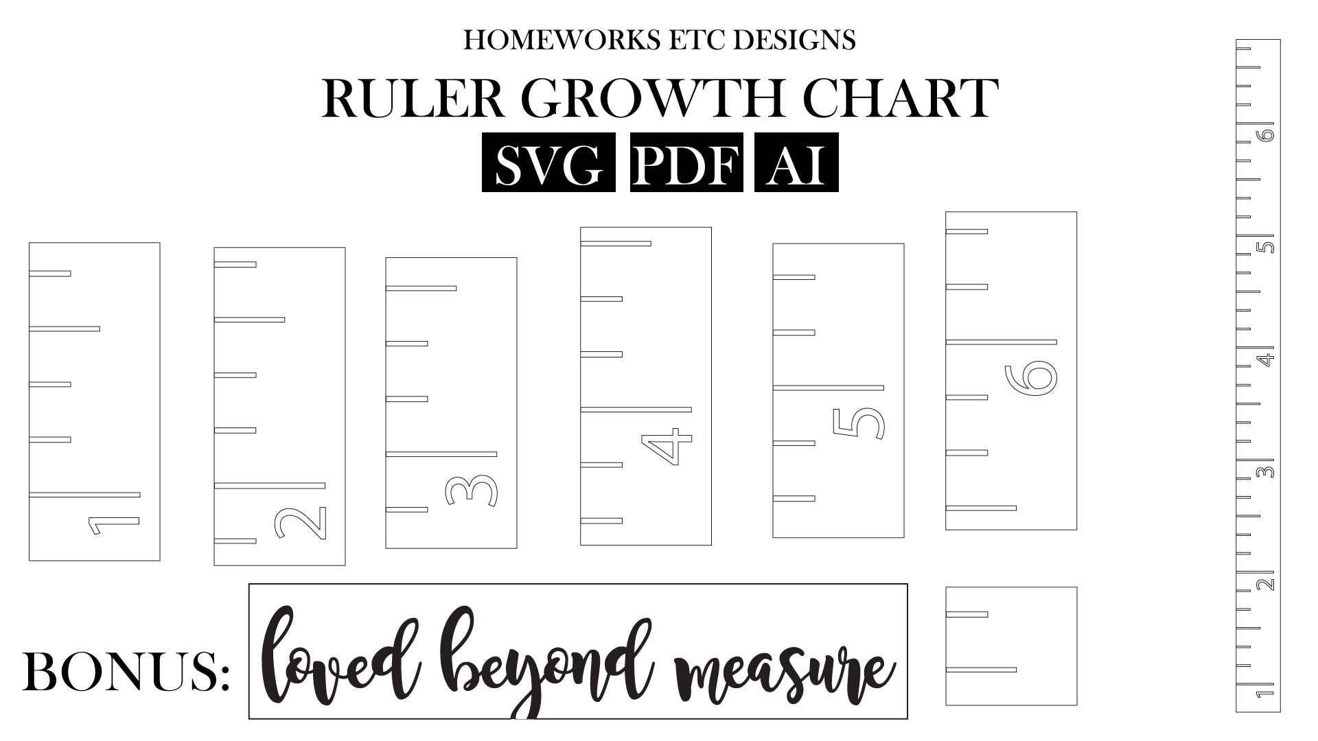 Growth Chart Markers SVG Cut file by Creative Fabrica Crafts · Creative  Fabrica