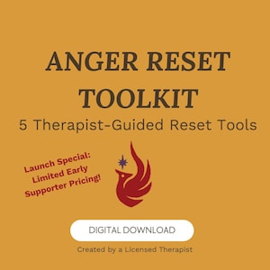 Kit di strumenti per il reset della rabbia (5 audio + script PDF) / Strumenti di regolazione emotiva guidati dal terapeuta / Smetti di reagire in modo eccessivo, di sentirti in colpa e di sentirti sopraffatto emotivamente