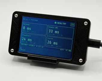 Network Monitor Display – Live Ping, Packet Loss, Jitter Gadget