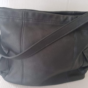 Fossil Black Leather Shoulder Bag 75082