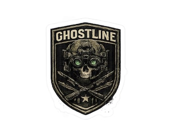 Ghostline Skull Emblem Kiss-Cut Vinyl Decal | Tactical Skull Sticker