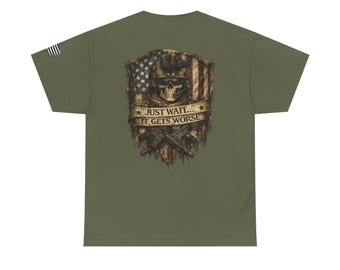 Veteran Skull Flag Graphic Tee | Gritty Americana T-Shirt