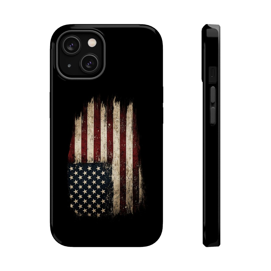 Distressed American Flag Phone Case | Magnetic Impact-resistant Case - Etsy