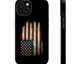 Distressed American Flag phone case | Magnetic Impact-Resistant Case