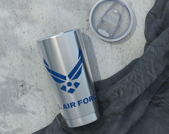 U.S. Air Force Logo Tumbler | 20oz Stainless Steel Travel Cup