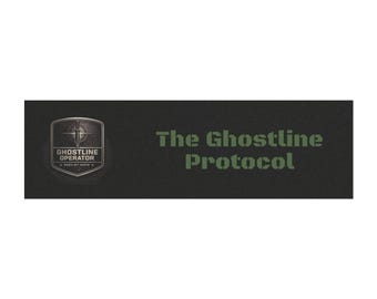 The Ghostline Protocol Car Magnet | Blue Magnetic Vehicle Decal
