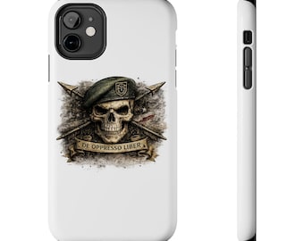 Special Forces | Skull with Beret and Crossed Rifles Phone Case | Military Emblem