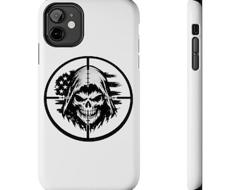 Skull Sniper Crosshair Phone Case | Gritty Statement Gear, Impact Resistant Protection