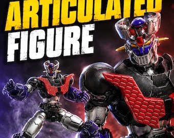 Articulated Mazinger Z gundam Action Figure 3D STL Files (Digital Download)