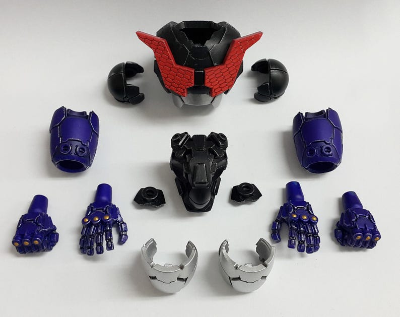 Articulated Mazinger Z gundam Action Figure 3D STL Files (Digital Download) image 7