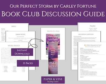 Guía de debate para el club de lectura de "La tormenta perfecta": preguntas, juegos y menús (descarga digital)