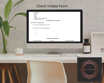 Therapist Adult Intake Questionnaire | Trauma-Informed, Editable Word Document (Digital Download)