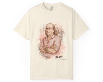 Benjamin Franklin Portrait Tee, Vintage Graphic T-Shirt, Comfort Colors 1717, Legacy Collection