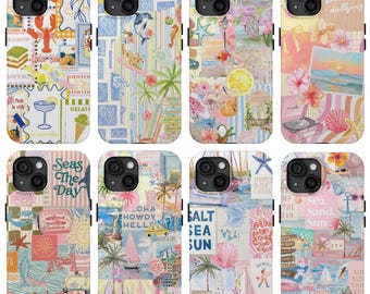 Coquette Italian Summer Collage Phone Case, Summer Vibes Phone Case, iPhone 17 16 15 14 13 12 Pro Max, Samsung S25 S24 S23 S22 S21