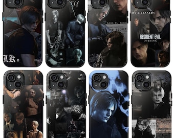 Resident Evil Phone Case Leon Kennedy Cover For iPhone 17 16 15 14 13 12 11 Pro Max, Samsung S25 S24 S23 S22