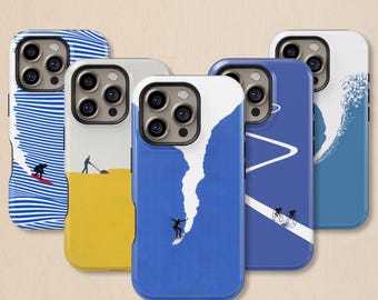 Coastal Lifestyle Aesthetic Phone Case: Minimalist Cover for iPhone 17 16 15 14 13 12 11 + MagSafe, Samsung Galaxy S26 S25 S24 S23 Ultra