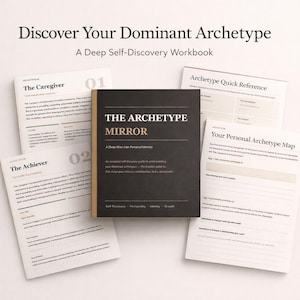 Archetype Mirror Workbook for Self Discovery Personality Archetypes Guide PDF Digital Download Journal Template