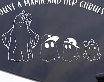 Personalized Ghost Family Vinyl Car Decal, Water Bottle Sticker, Laptop Tumbler Sticker, Ghost Family, Custom Vinyl Car Decal