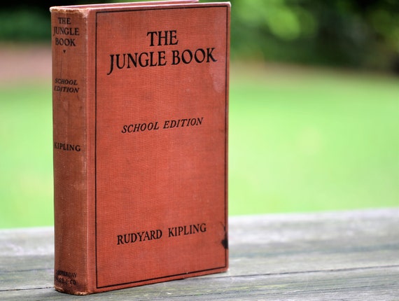 Jungle Book By Rudyard Kipling Childrens Literature India Survival Story Classic Kid Lit Rare Book Fable Law Of The Jungle Classic Lit - 