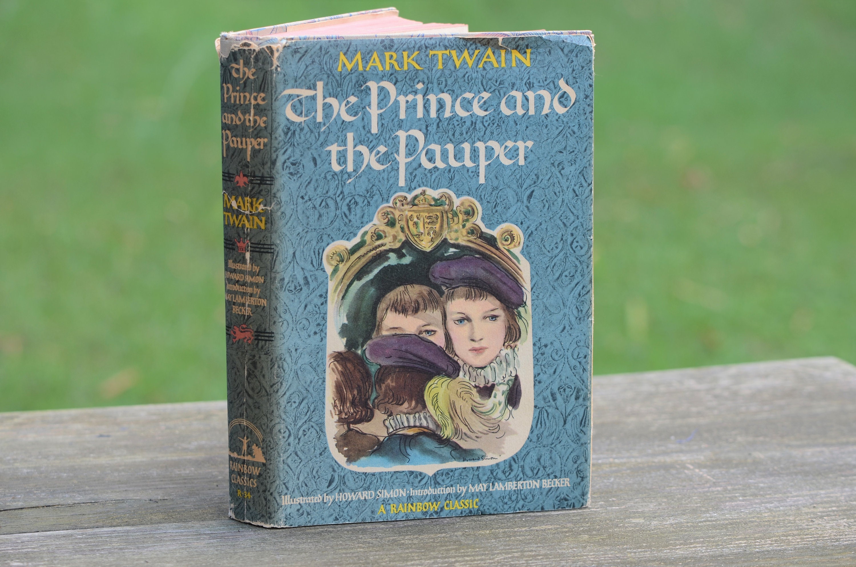 Buy Mark Twain Books the Prince and the Pauper Vintage Book Rainbow