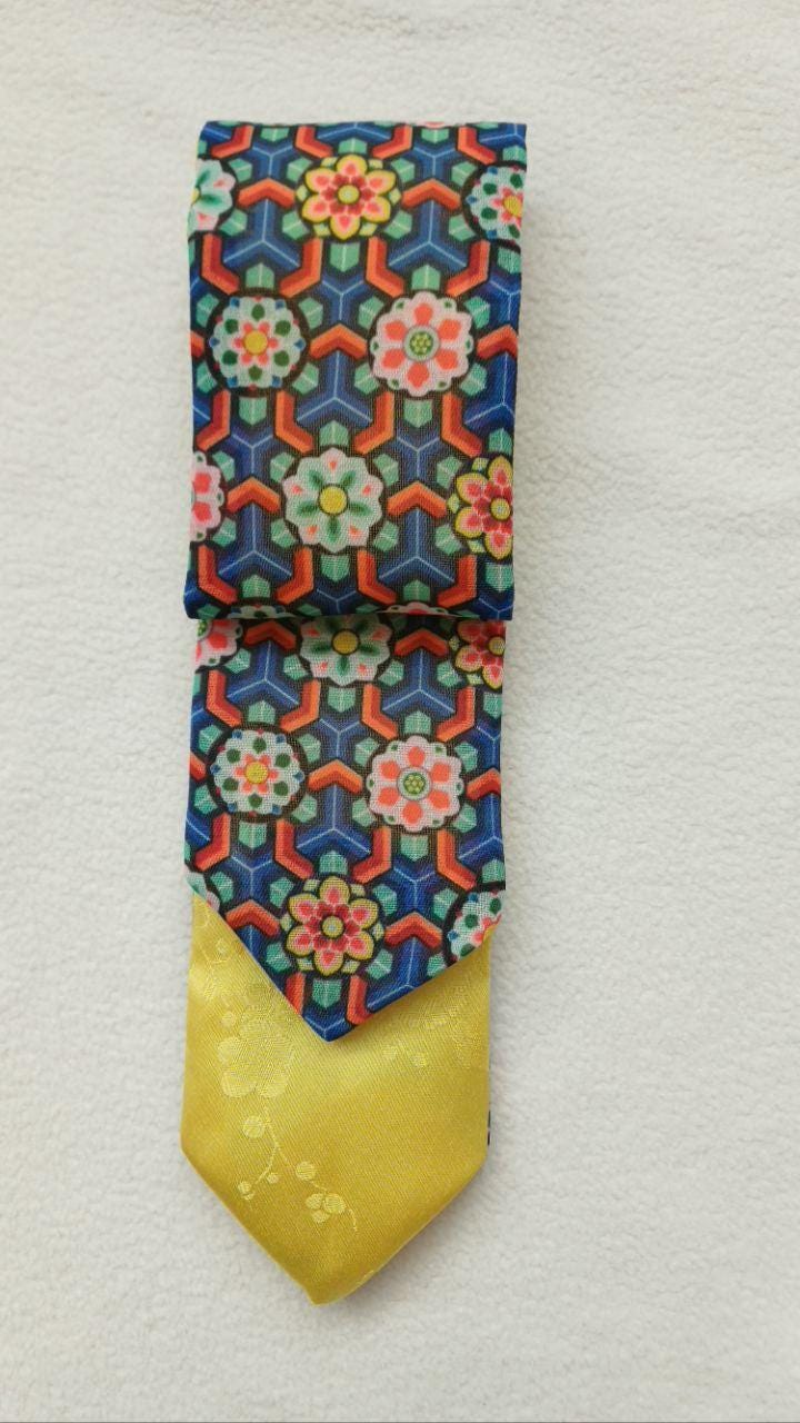 Handmade Daenggi Korean Hair Ribbon – Dancheong Pattern Hanbok Fabric ...