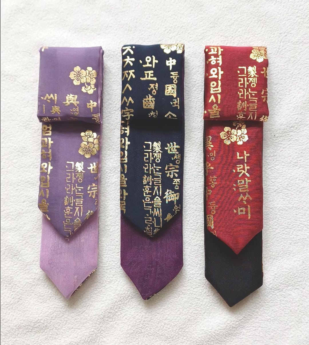 Handmade Daenggi Korean Hair Ribbon – Hunminjungeum Pattern Hanbok ...