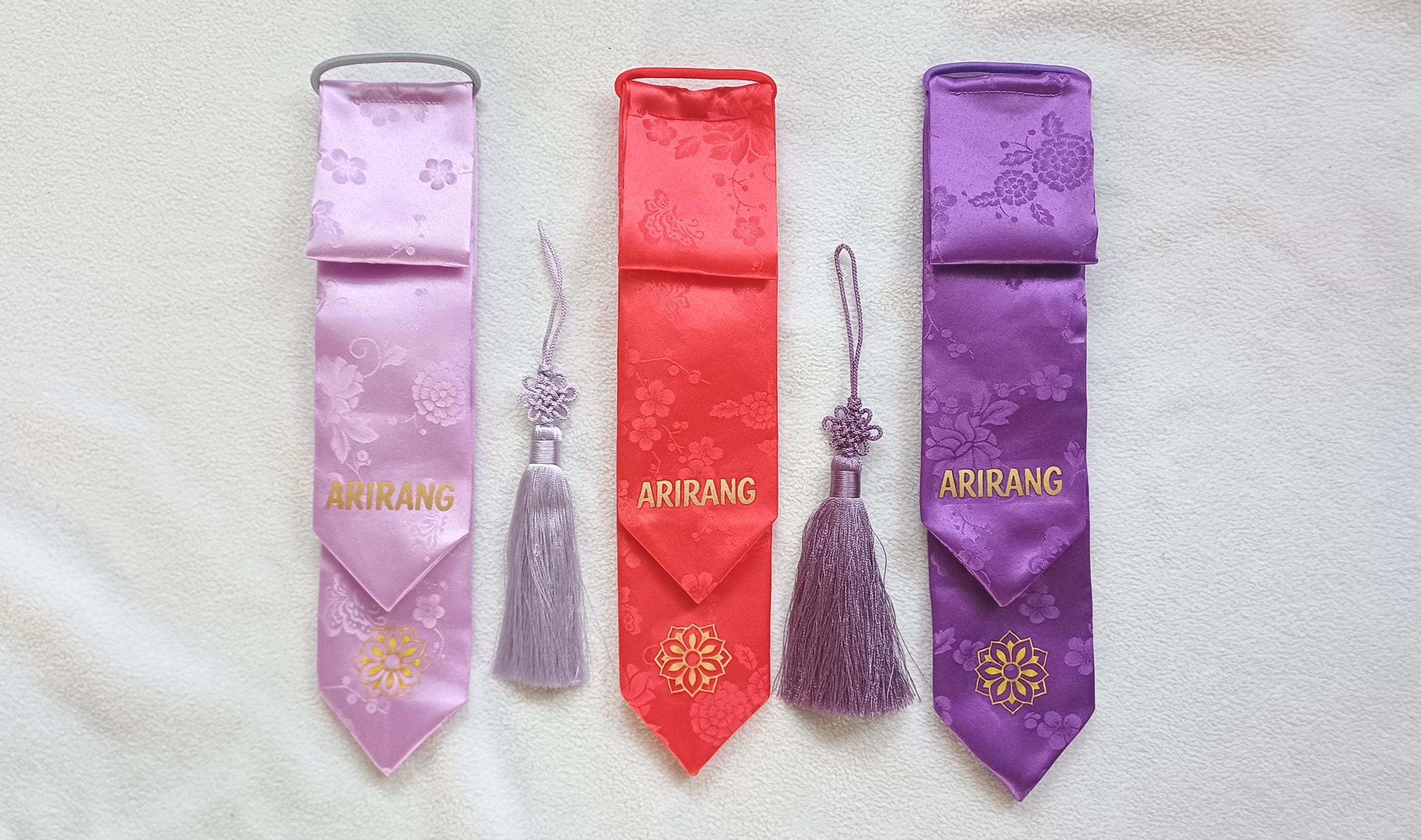 Arirang Daenggi – Korean Hair Ribbon, Hanbok Fabric Accessory, Floral ...