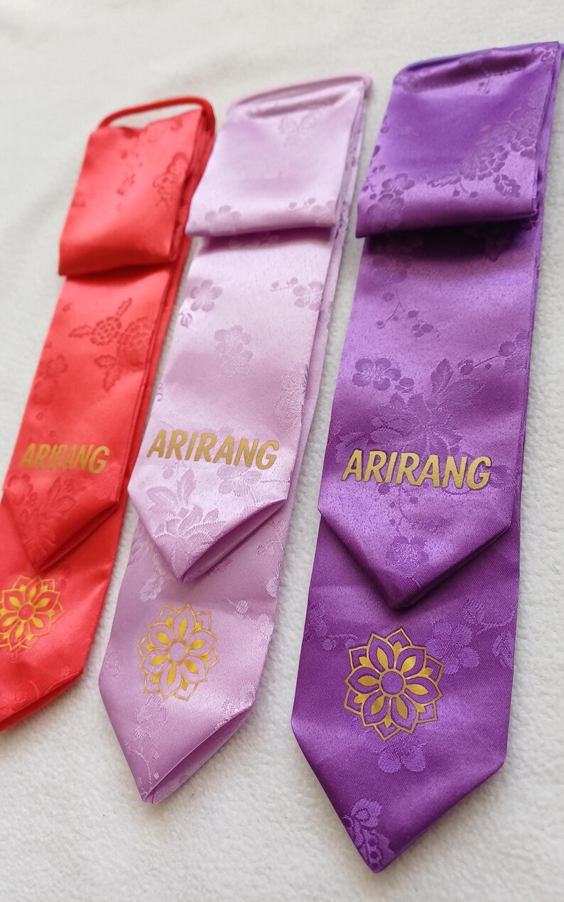 Arirang Daenggi – Korean Hair Ribbon, Hanbok Fabric Accessory, Floral ...