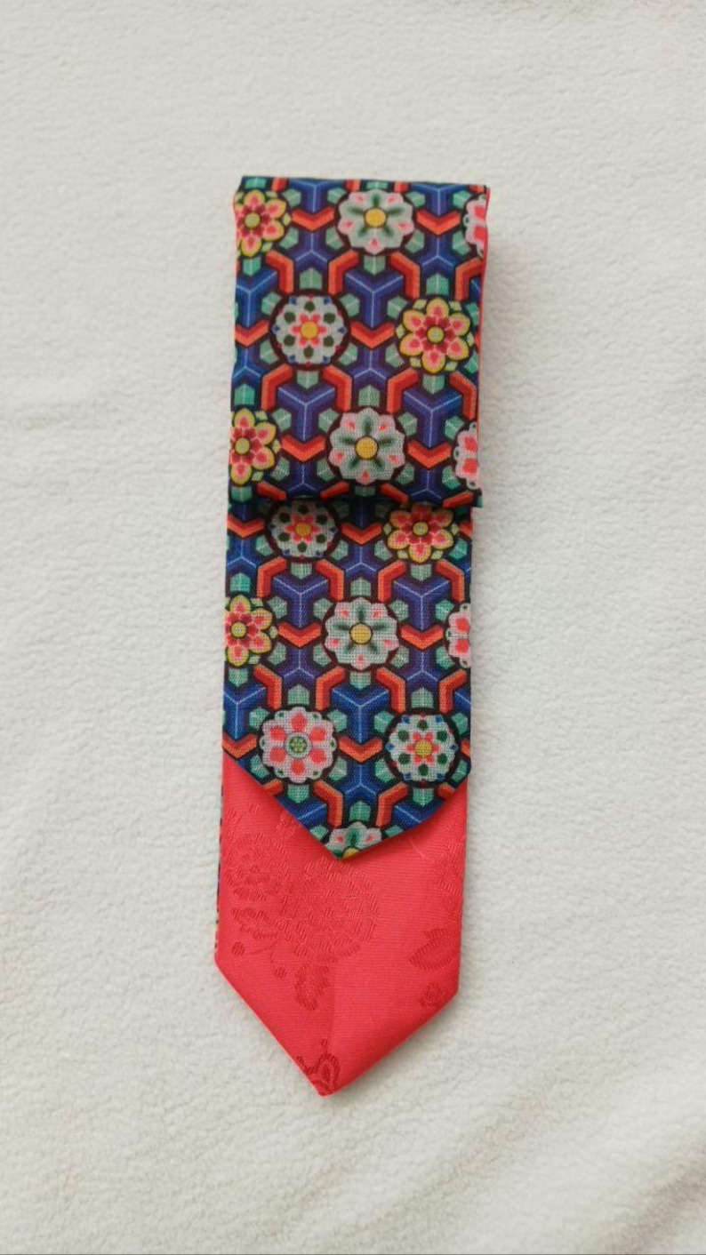Handmade Daenggi Korean Hair Ribbon – Dancheong Pattern Hanbok Fabric ...