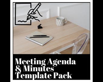 Meeting Agenda & Minutes Template Pack