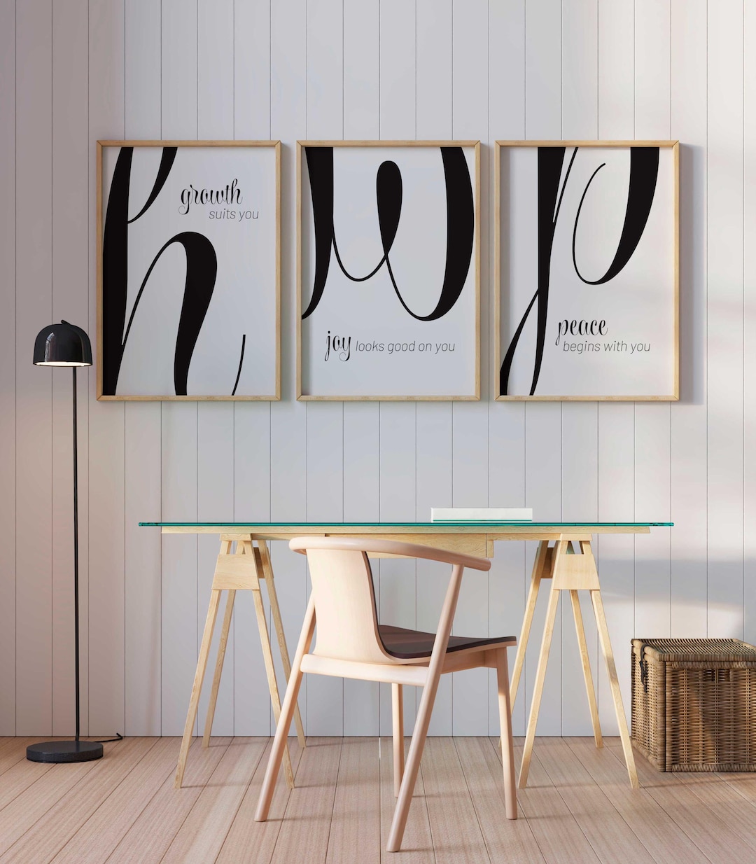 Black and White Printable Wall Art Set of 3 | Motivational Quotes Print ...