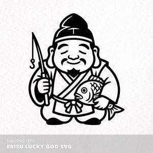Ebisu SVG Japanese Lucky God SVG Cute Japan Mascot Cricut Cut File Png Eps Commercial Use OKDownload