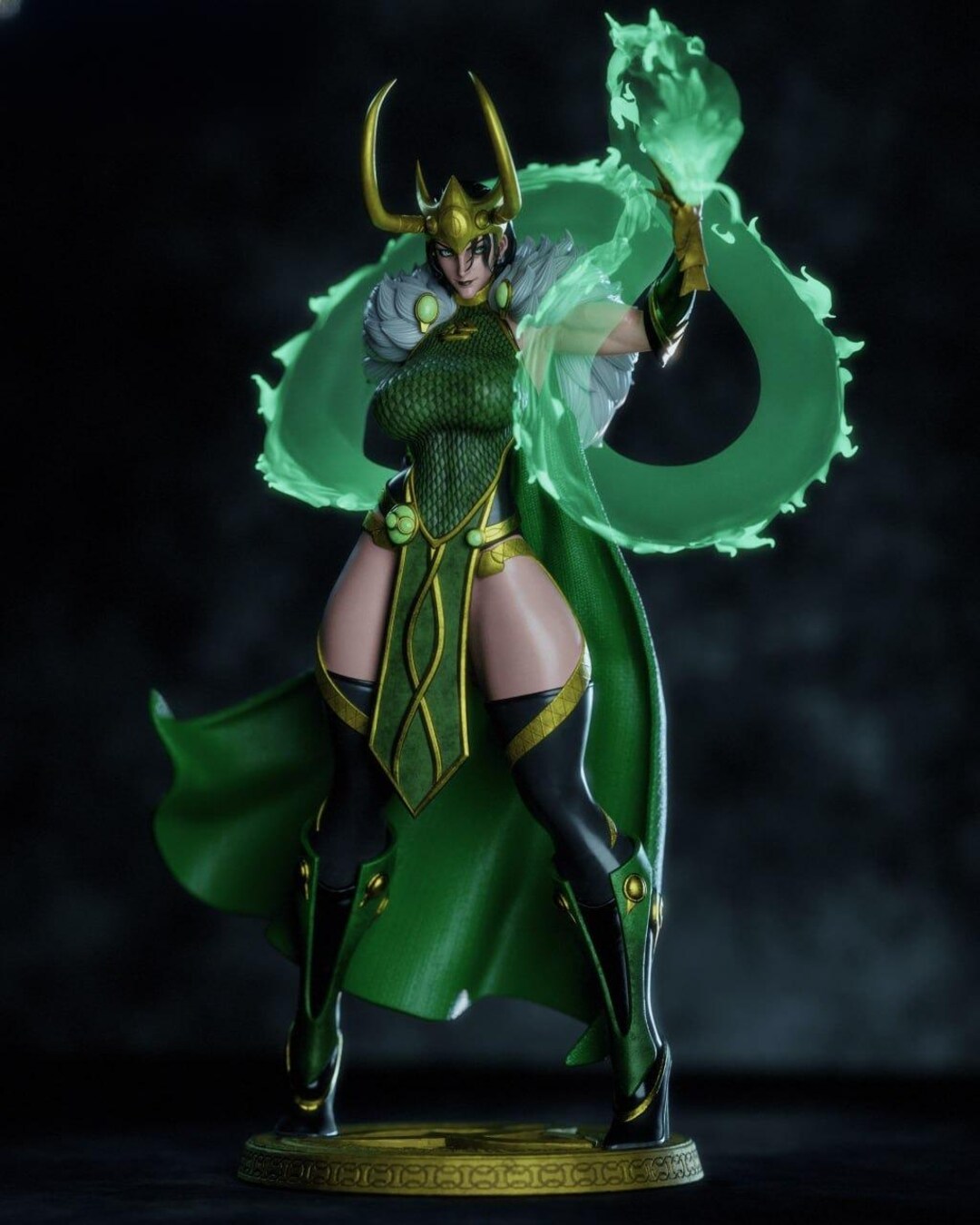 Marvel – Lady Loki Enchantress Form | Asgardian Mischief STL Statue ...