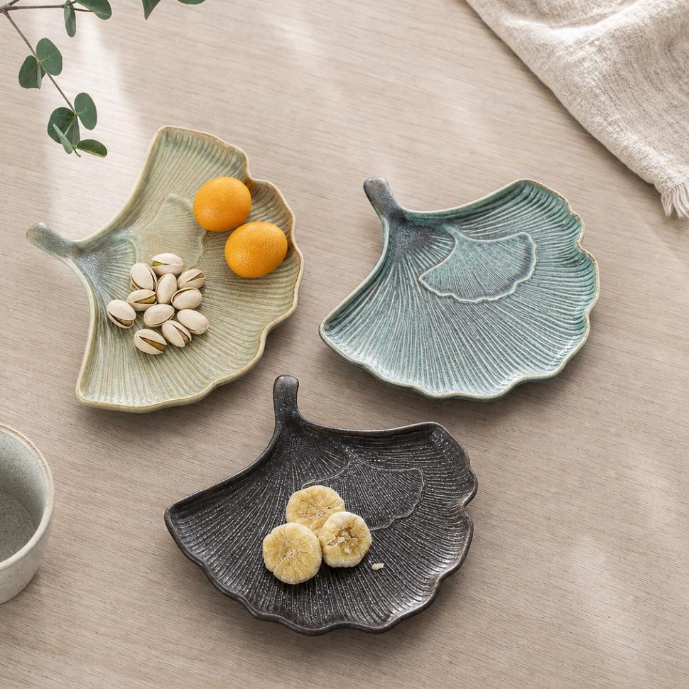 葉の陶器皿 - Etsy 日本
