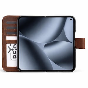 Google Pixel 10 Pro Vikbart Läderplånboksfodral RFID-korthållare