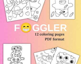 Funny Monster Coloring Pages | Kids coloring book | Weird Creatures, Kids Activity | Fuggler (PDF Download)