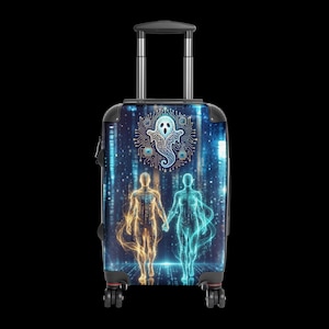 Parallel Signal Suitcase | Ghost in the Machine Hard-Shell Travel Case, Digital Twin Design