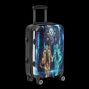 Parallel Signal Suitcase | Ghost in the Machine Hard-Shell Travel Case, Digital Twin Design