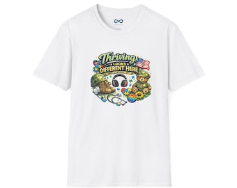 Thriving Looks Different Here T-Shirt | Military Veteran & Family Support Graphic Tee
