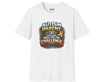 Autism Parent T-Shirt | Built for the Challenge, Autism Acceptance Tee