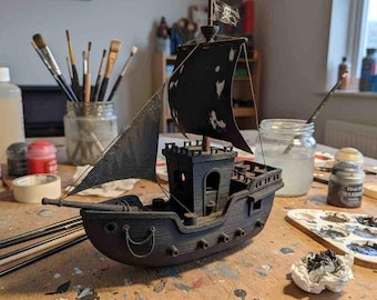 Black pearl benchy boat