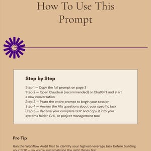 Der SOP-Generator — KI-Aufgabe für Coaches & Dienstleister Bild 2