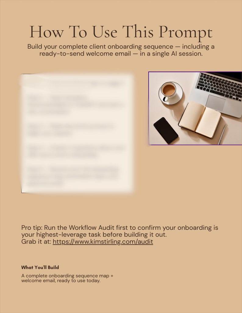 Bundel met AI-bedrijfsprompts: SOP-builder, delegatiedecoder, onboarding-architect (digitale download) afbeelding 11