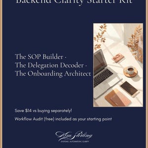 Bundel met AI-bedrijfsprompts: SOP-builder, delegatiedecoder, onboarding-architect (digitale download) afbeelding 1