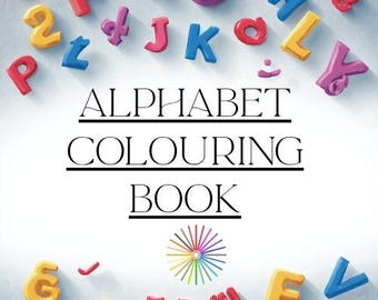幼児向けABCぬりえブック、就学前アルファベット学習アクティビティ（印刷可能）