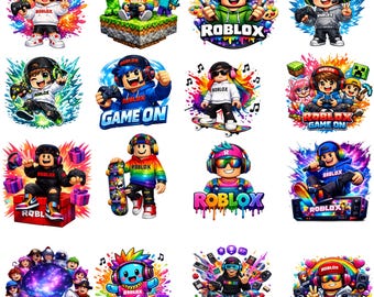 Gaming PNG Clipart-Bundle | T-Shirt Design, Digital Art (digitaler Download)