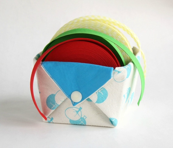 Fabric Storage Organizer Basket Origami Box Organizer Desk Etsy