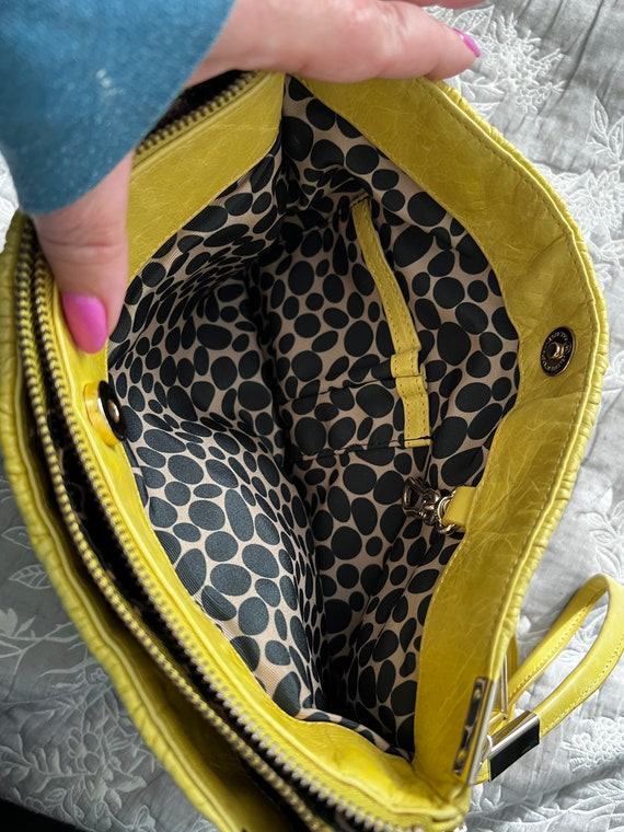 Stunning Buttery Italian Leather TRE VERO Handbag… - image 8