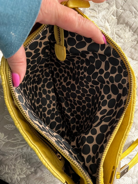 Stunning Buttery Italian Leather TRE VERO Handbag… - image 5