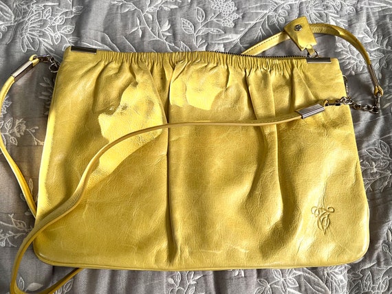 Stunning Buttery Italian Leather TRE VERO Handbag… - image 9